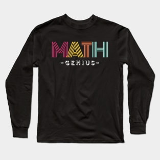 I Love Math Typography Long Sleeve T-Shirt